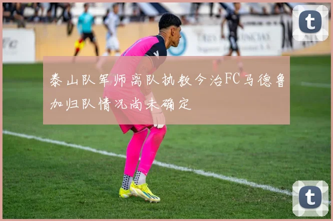 泰山队军师离队执教今治FC马德鲁加归队情况尚未确定